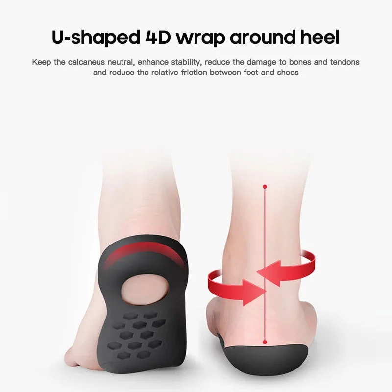 Flatfoot Orthotics Flatfoot Orthotics Cubitus Varus Orthopedic Feet Cushion O-shaped Legs Pads Foot Care Insoles Unisex 1 Pair