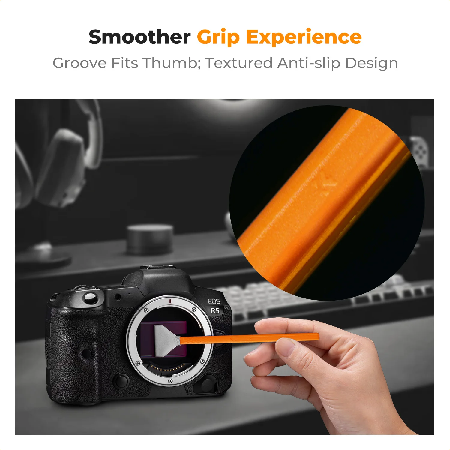 K&F Concept 24mm Full Frame/16mm APS-C Sensor Cleaning Swab *6 &20ml Liquid Sensor Cleaner Sets For Sony DSLR SLR Digital Camera