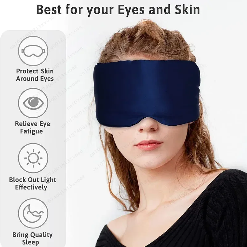 Patch oculaire masque de sommeil pour les yeux masque de couverture ombre de sommeil yeux bloquant la lumière masque pour les yeux doux rembourré voyage aide au sommeil pour masque pour les yeux