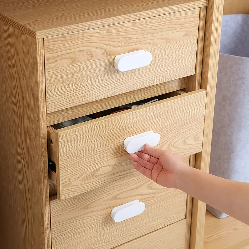 2PCS Fenster Schrank Schublade Griffe Selbst-klebe Tür Kleiderschrank Griff Organizer Paste Offene Schiebetür Knopf Hilfs gerät