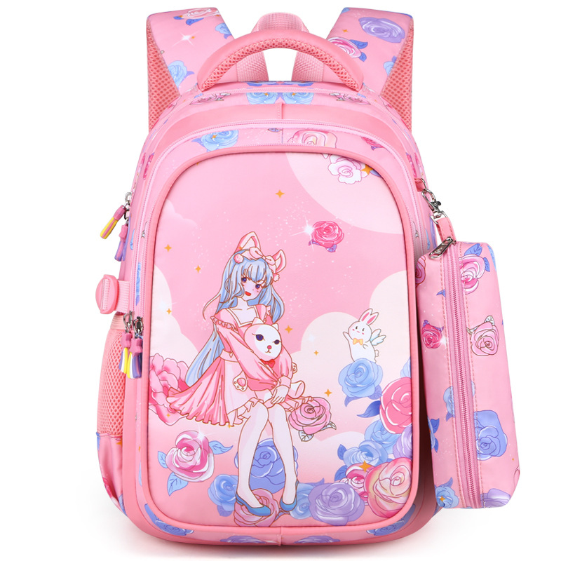 Mochilas escolares impermeables para niños y niñas, mochila ortopédica para escuela primaria
