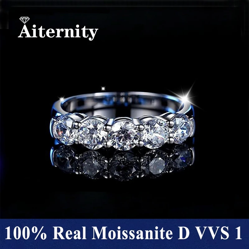 Stylo Polaroid en argent regardé 100% avec diamant Pass pour femme, bague Moissanite, bague de mariage assortie, bague à queue unique, 925