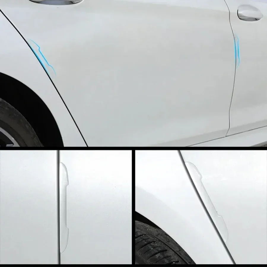 Porta do carro transparente anti-colisão protetor barra adesivos retrovisor espelho capa proteção stripside borda proteção guardas