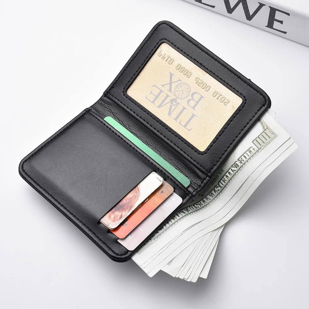 Cartera para hombre, cartera pequeña Vertical con múltiples tarjetas, licencia de conducir, minibolsa de cambio para estudiantes jóvenes, bolsa para tarjetas