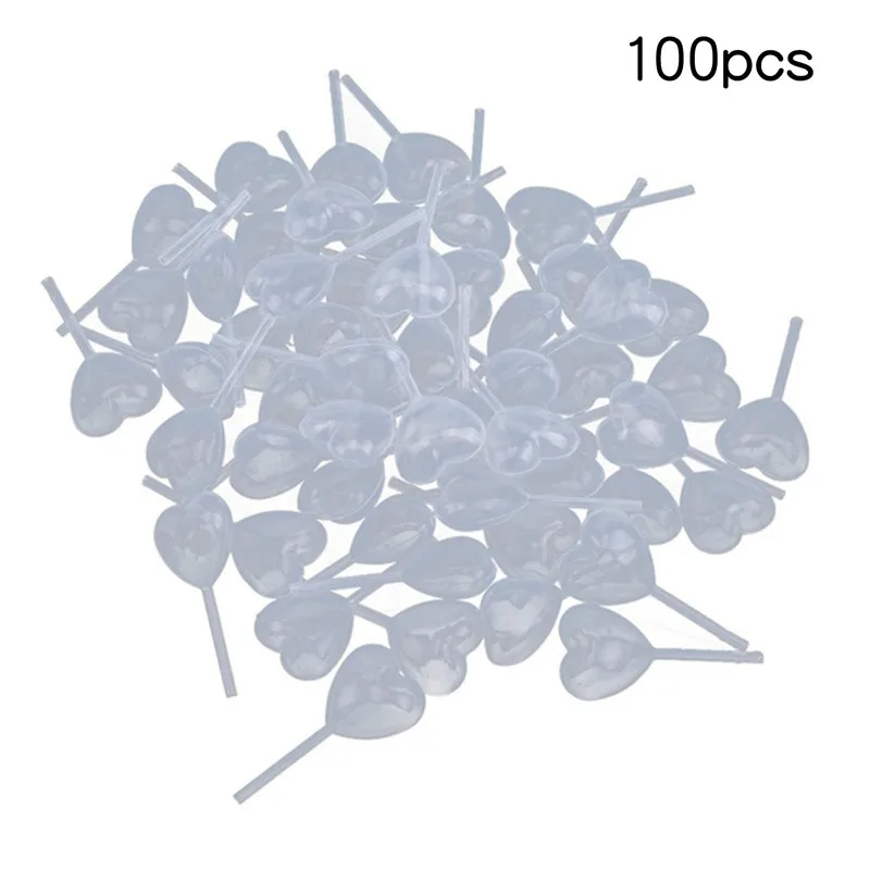 50 pz 4 ml Contagocce Liquido Trasparente Mini Forma di Cuore Pasteur Pipetta Plastica Spremere Contagocce Cupcake, Cioccolato