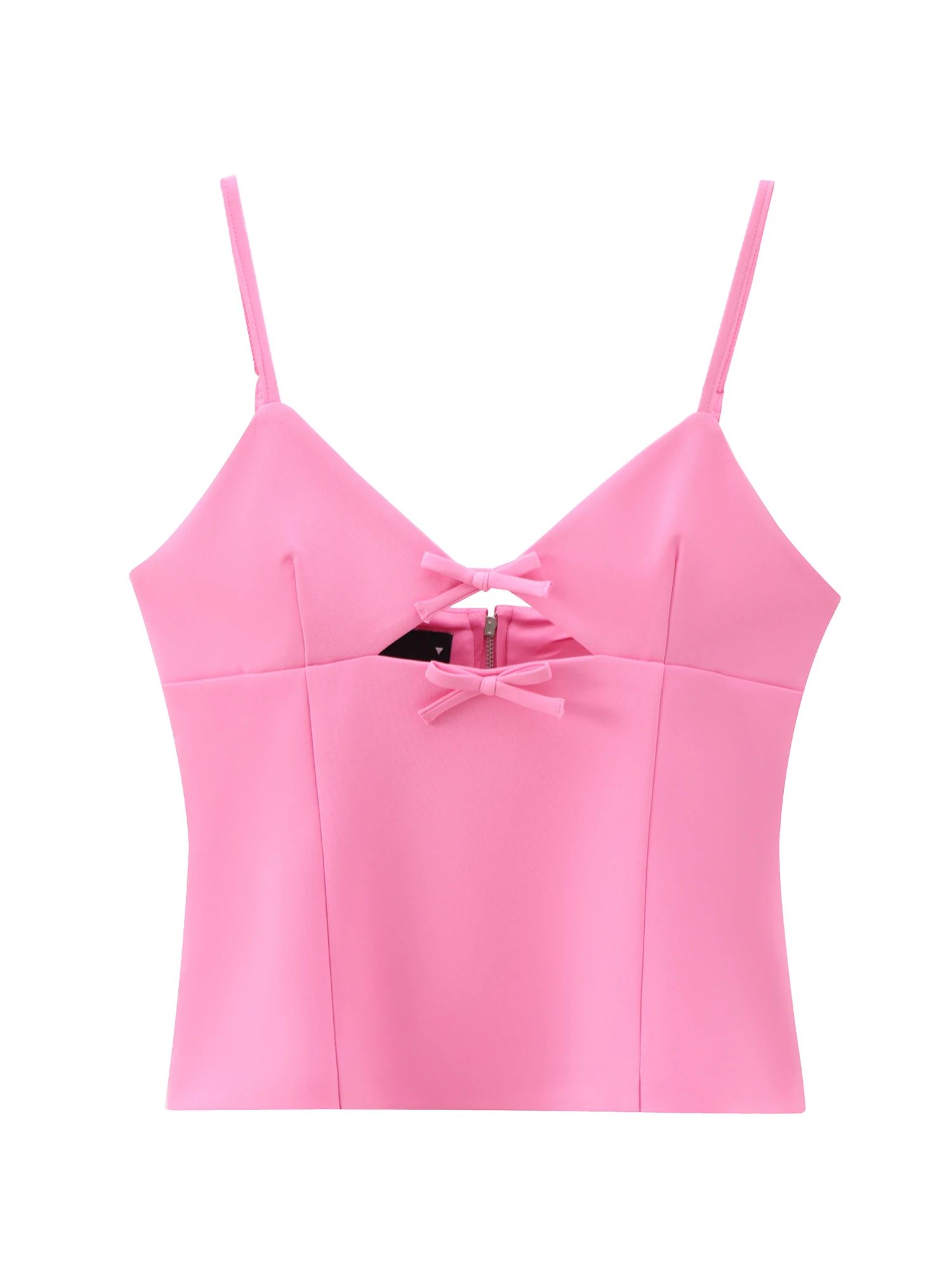 XNWMNZ 女性のファッション 2024 カットアウトボウストレッチトップ女性ハイストリート V ネック薄型ストラップ多用途女性シックなトップ