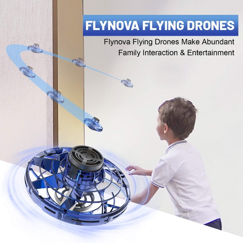 Brinquedo voador operado manualmente drones mini drone brinquedos de bola voadora, brinquedo helicóptero com 360 °   Luzes LED giratórias e luminosas