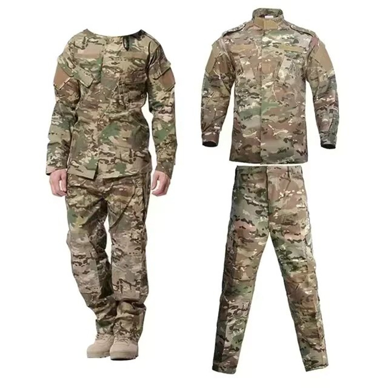 Nuevo uniforme ACU de camuflaje para hombre, duradero y resistente al desgaste, conjunto de 2 piezas, ropa de entrenamiento, uniformes de oficial de seguridad