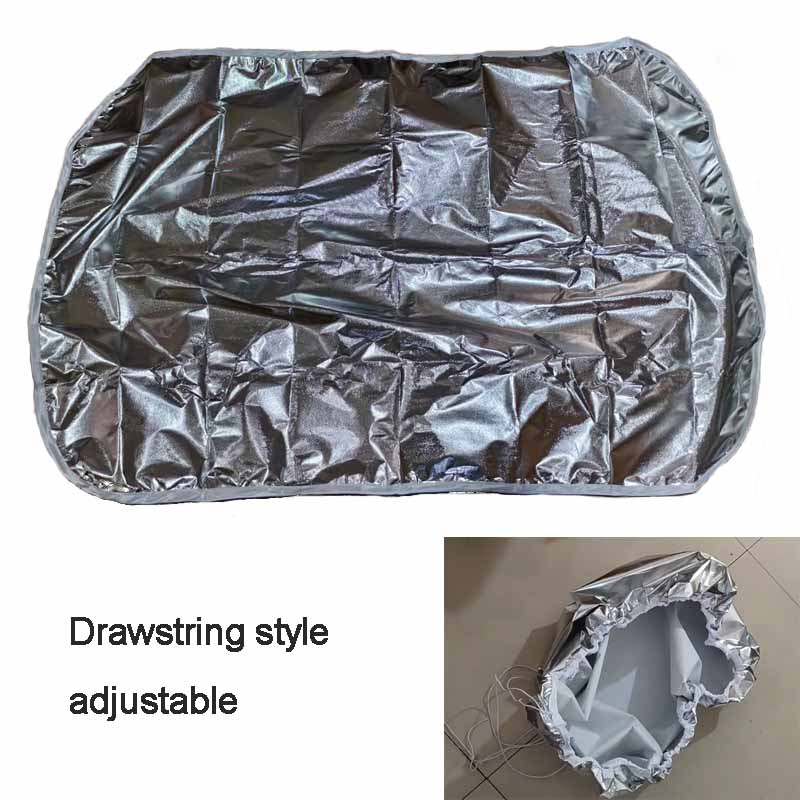 Assento de segurança do carro sun sombra capa filme alumínio manter assento de carro do bebê no refrigerador proteção de temperatura contra uv luz solar poeira cobre