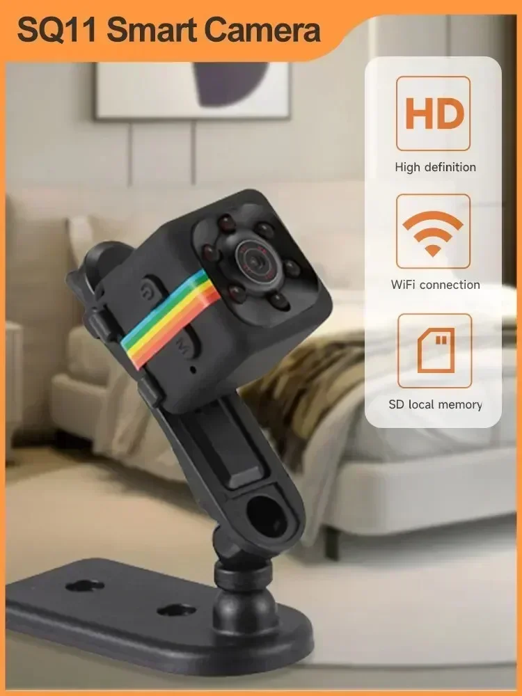 SQ11 Mini-Kamera: 1080P HD, IR-Nachtsicht, direkte Aufnahme, kompakte Überwachungs-Webcam