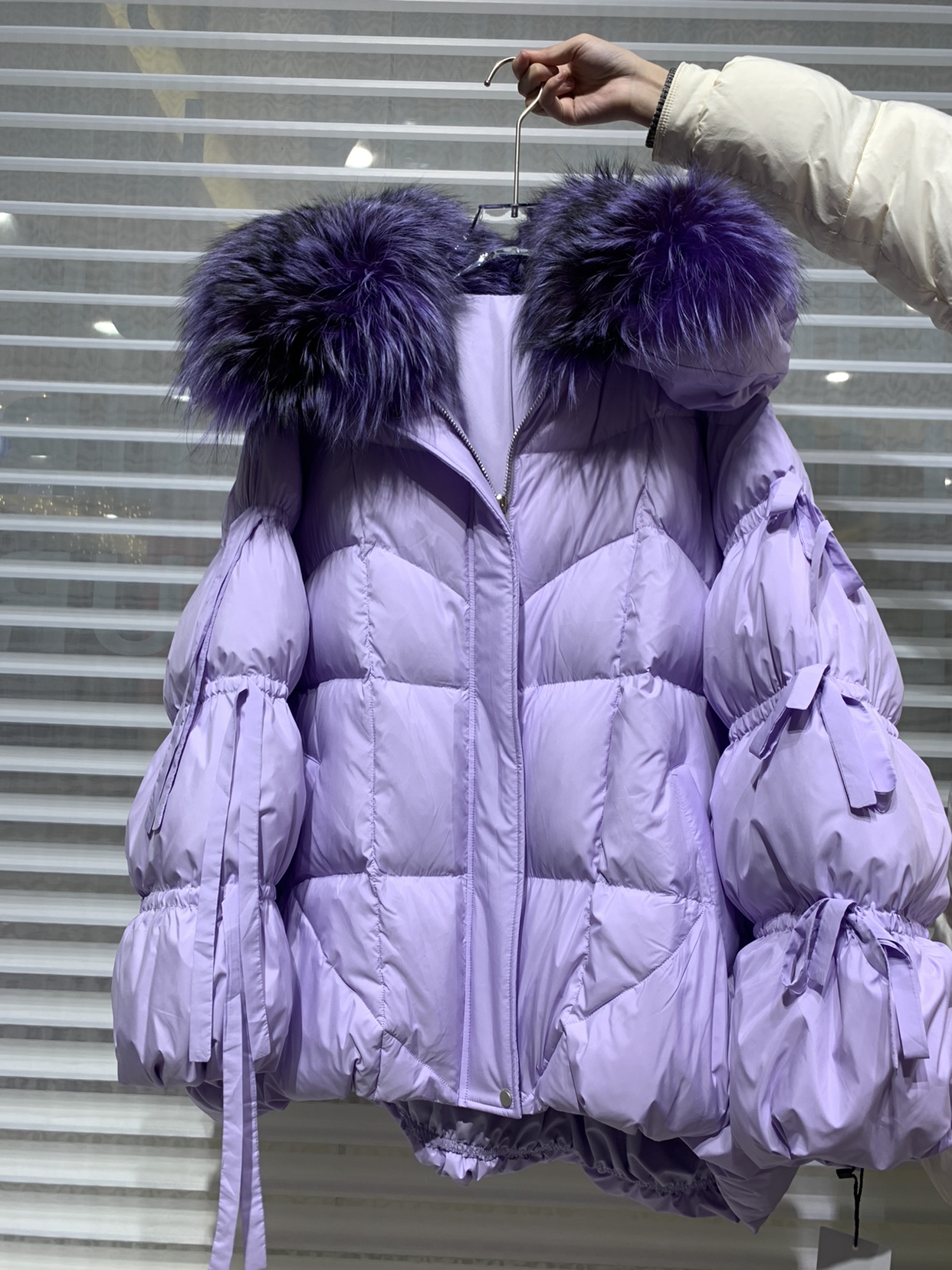 Furyoume-女性用の特大のダックダウンジャケット,厚いコート,本物のキツネの毛皮の襟,暖かいストリートウェア,スノーパーカ,アウター,新しい,冬