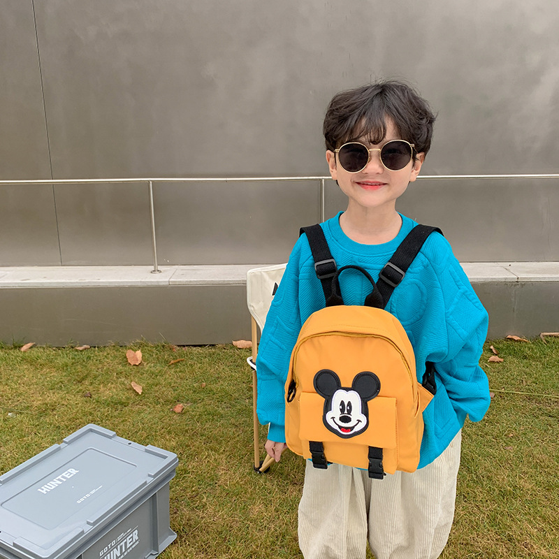 Disney Mickey Rucksack Mode Kinder Rucksack Cartoon Schult asche Kinder Jungen Mädchen Kindergarten Student Schult asche Rucksack