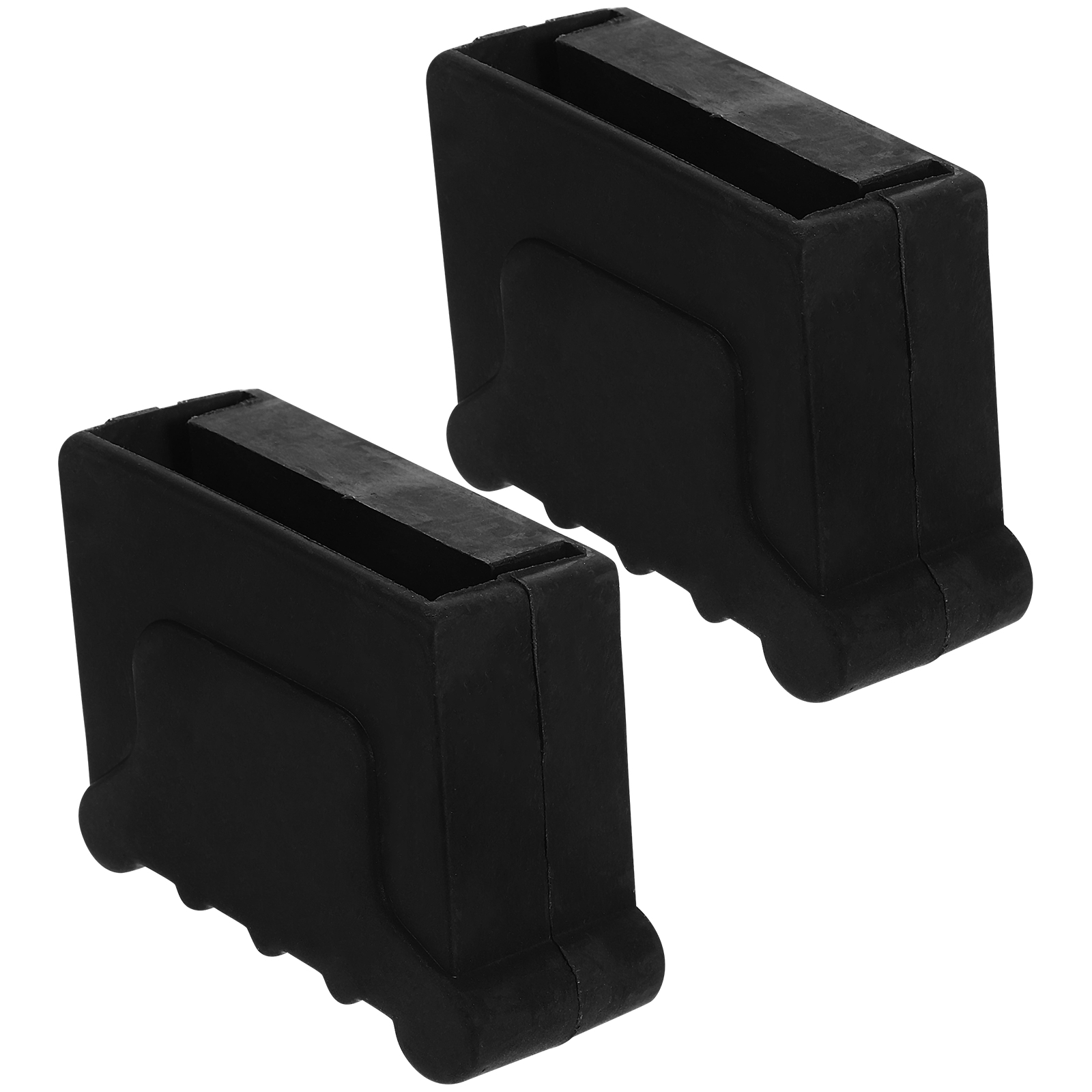 2pcs บันไดเท้าครอบคลุม Anti SLIP แผ่นกันชนหนายางเปลี่ยนฟุตสําหรับวิศวกรรมในครัวเรือนเสถียรภาพความปลอดภัย