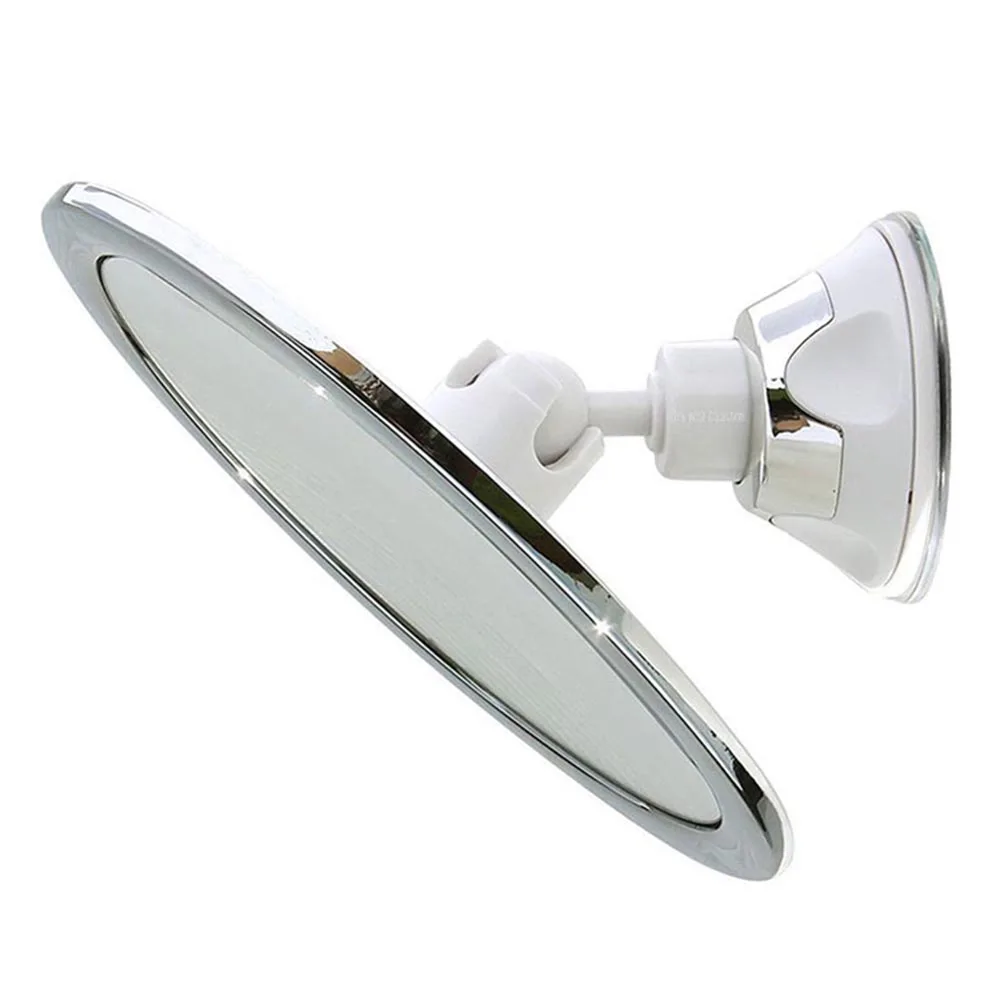 Espejo de maquillaje sin niebla con soporte, ventosa, rotación de 360 grados, espejos redondos de afeitado para ducha, espejos de baño, sin niebla, nuevo