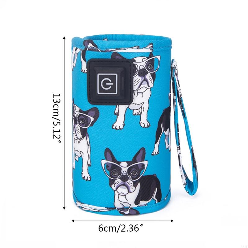 Calentador biberones recargable 581F, seguridad ajustable engranajes para alimentación bebés