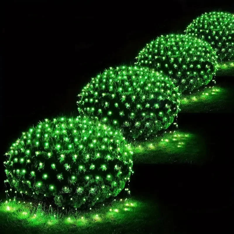 LED Net Mesh Fairy Light 1.5*1.5M 3*2M Outdoor Waterproof Twinkle Curtain String Lamp 110V 220V Xmas Wedding Party Decor