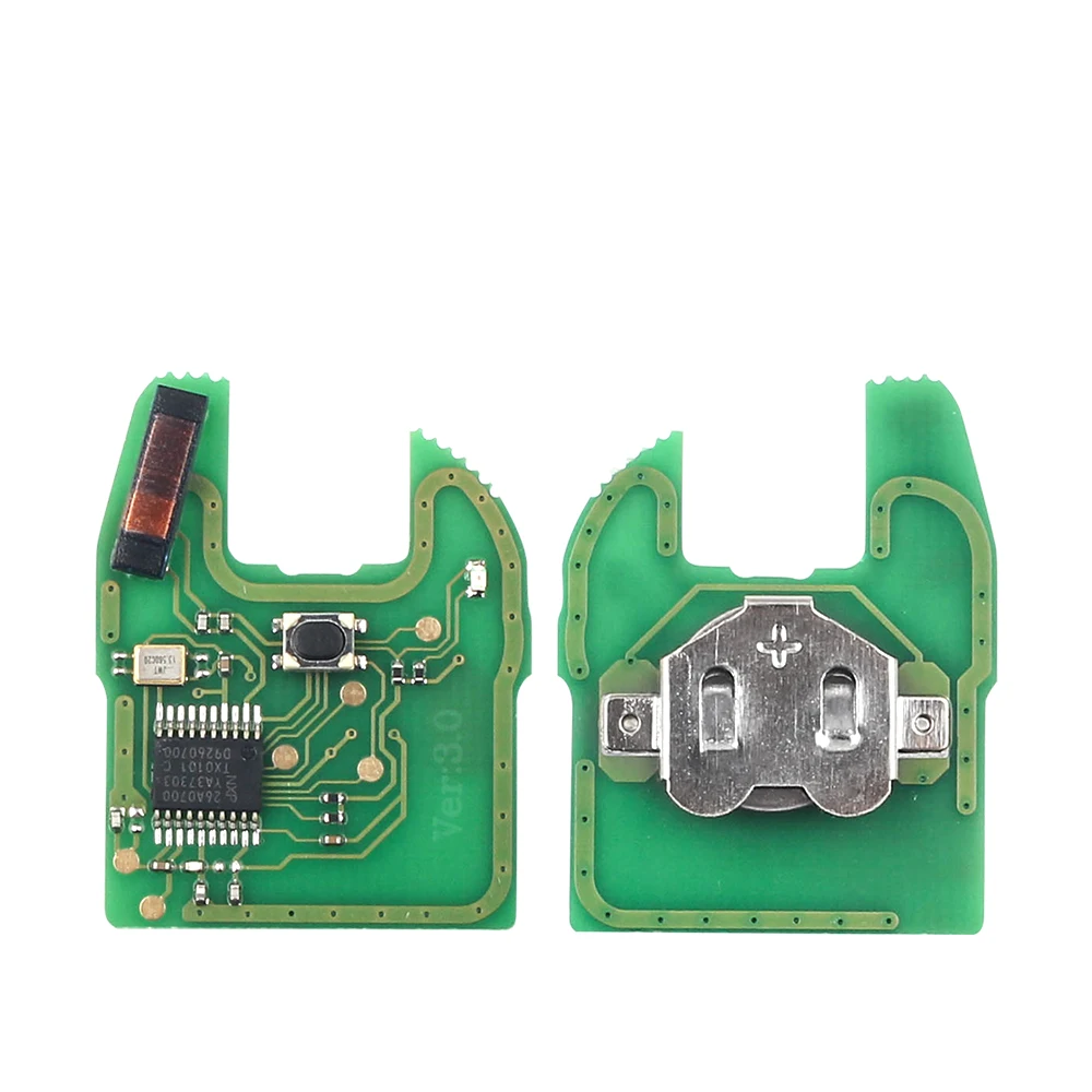 Keyyou chave remota de carro com 1 botão 433mhz, compatível com renault clio master twingo kangoo sem cortes ne73 vac102 lâmina id46 pcf7946 chip shell