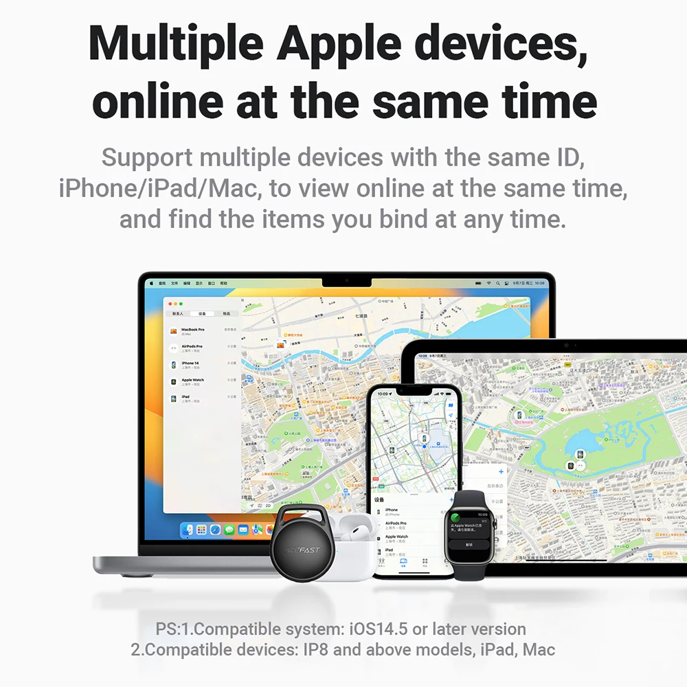 S2 Mini GPS трекер SmartTag для системы Apple iOS Bluetooth Поиск детей Велосипедный кошелек для домашних животных Сумка-трекер потери с приложением Find My APP