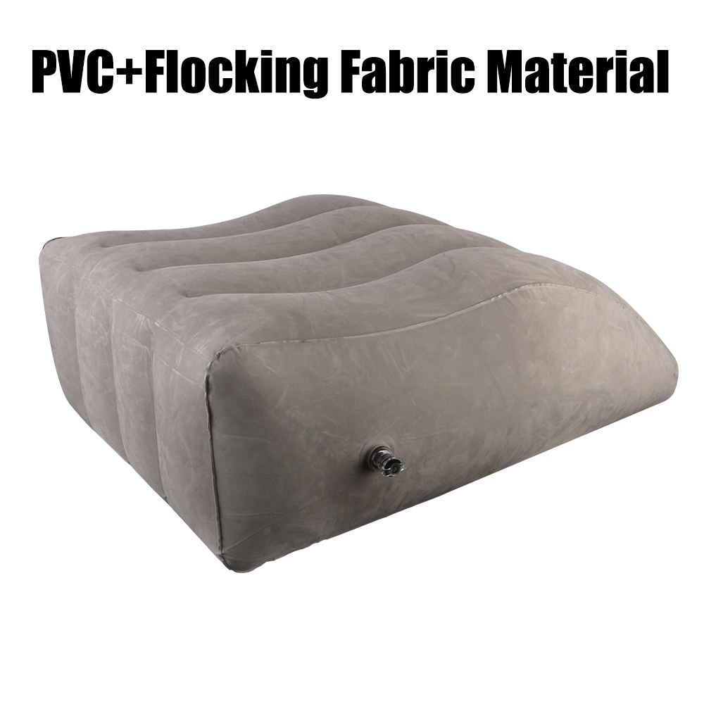 Almohadas para piernas de elevación de PVC, almohada para pies, almohada inflable para piernas, cojín ligero para rodilla, almohada de cuña portátil