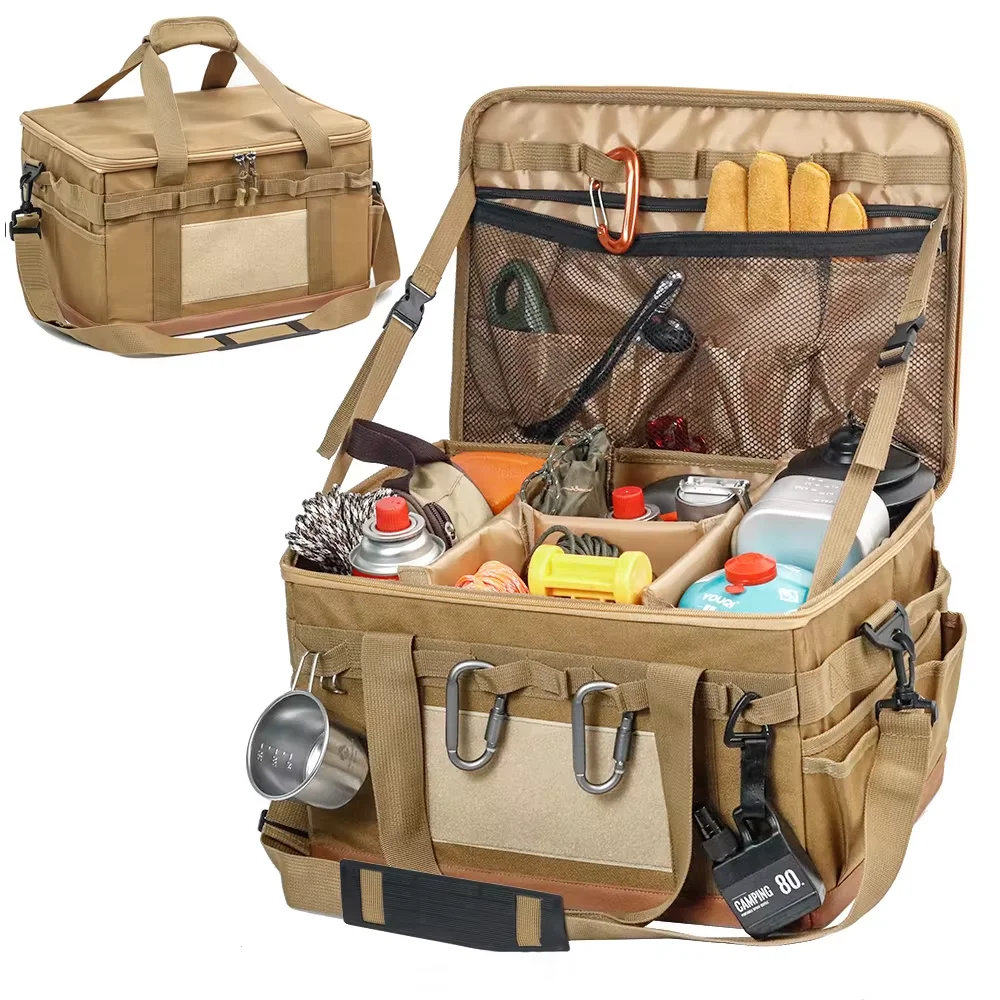 Bolsa de almacenamiento de tanque de Gas para acampar al aire libre, bolsa de herramientas para uñas de tierra de gran capacidad, bote de Gas, utensilios de cocina para Picnic, bolsa de Kit