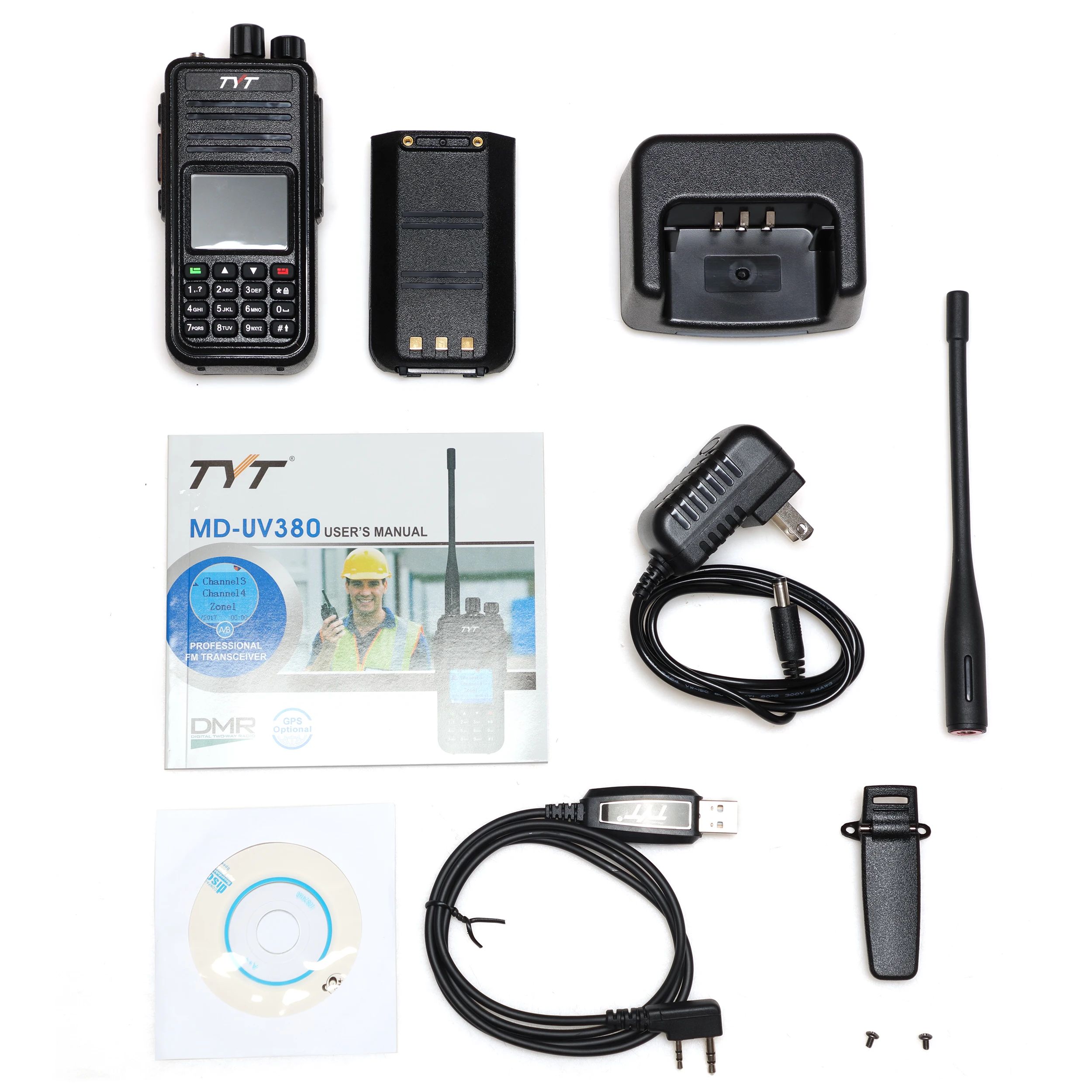TYT UV380/UV390 GD77 Distance Professional Commercial and Civilian High-power Outdoor Self Driving Tour Handheld Radio Intercom