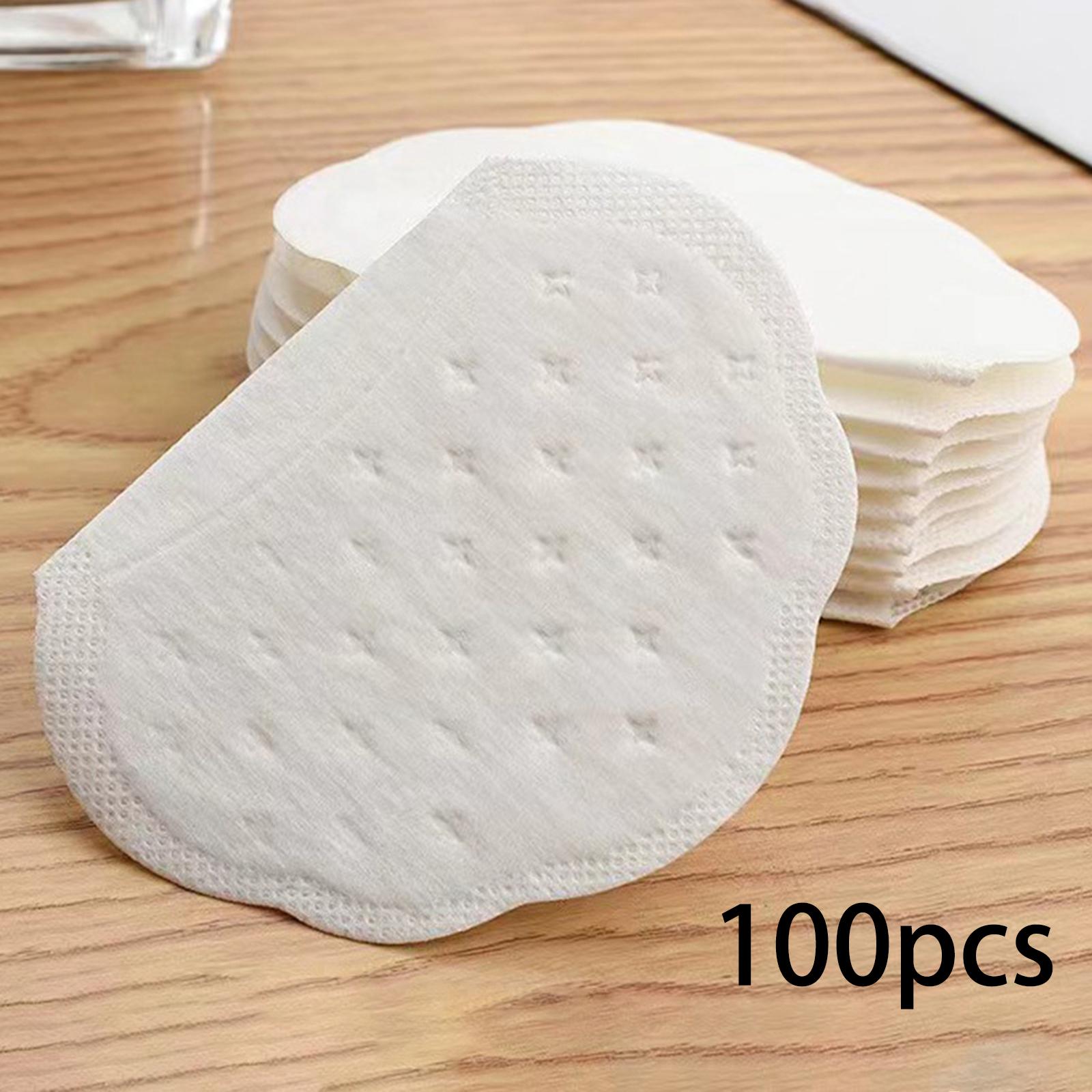 Almohadillas para el sudor para axilas, desechables, sin sabor, cómodas, Unisex, 100 piezas