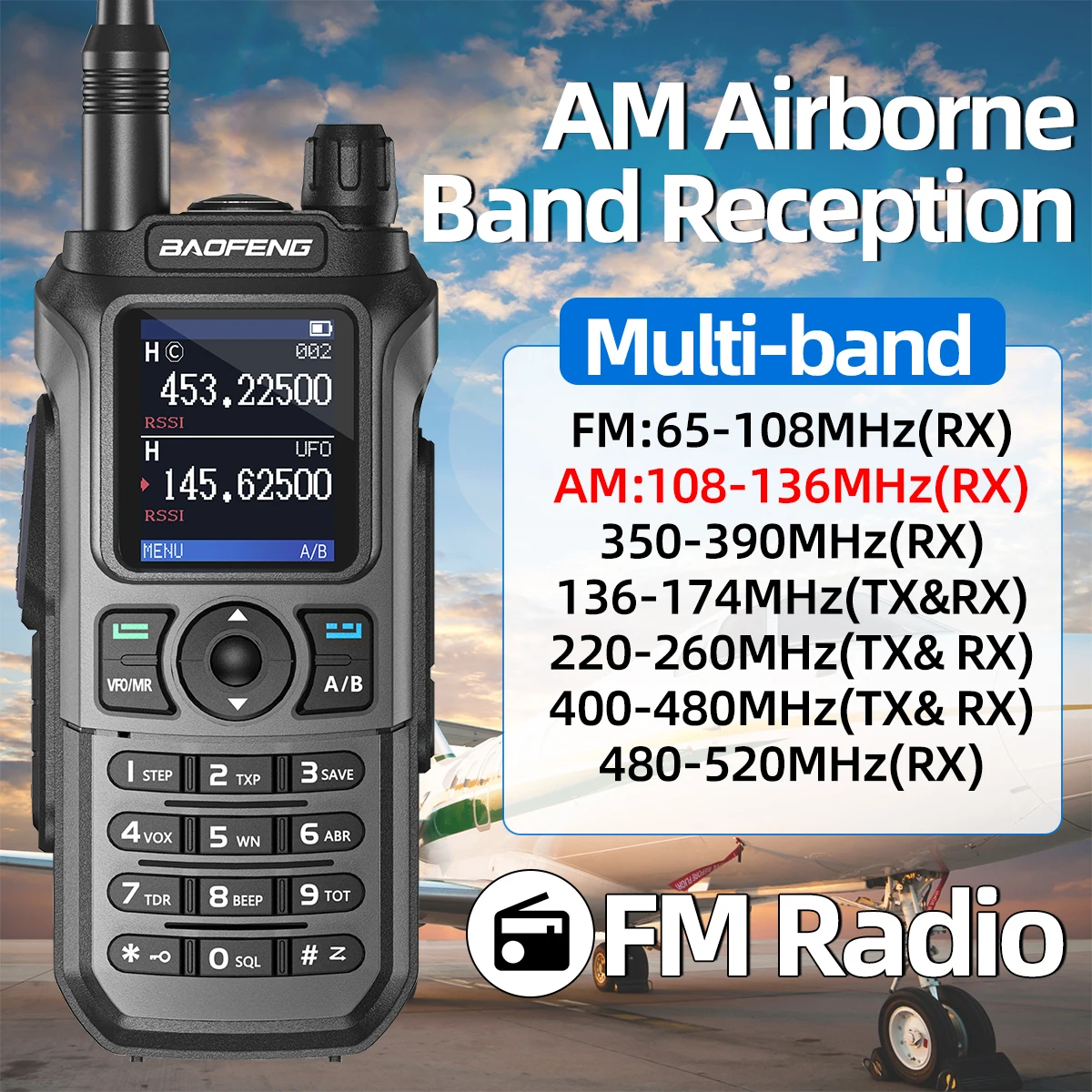 Baofeng UV-21 pro v2 & drahtloser Programmierer Walkie Talkie tragbares Amateurfunk Multi-Band-Transceiver Funkgerät