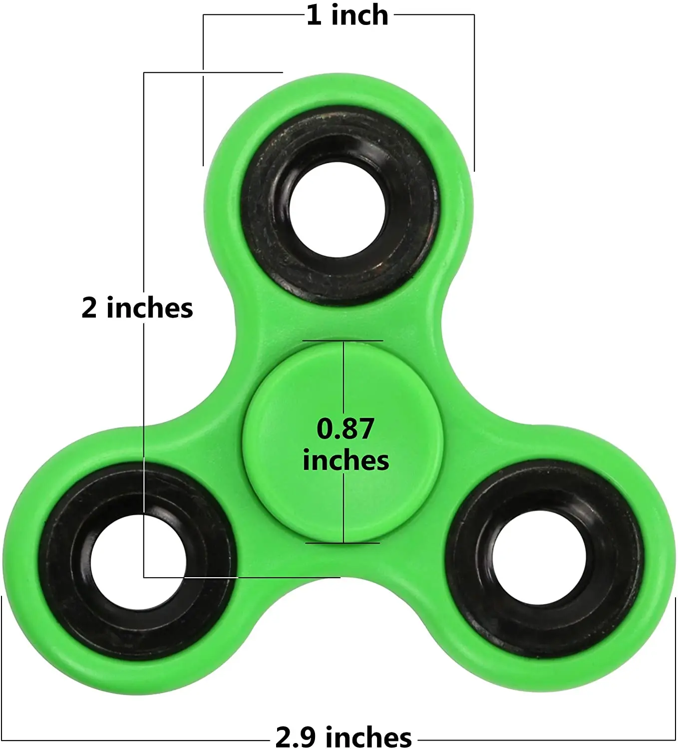 High-Quality ABS Fidget Spinner EDC Tri-Spinner for Stress Relief Autism ADHD Adult & Kids Fun Toy