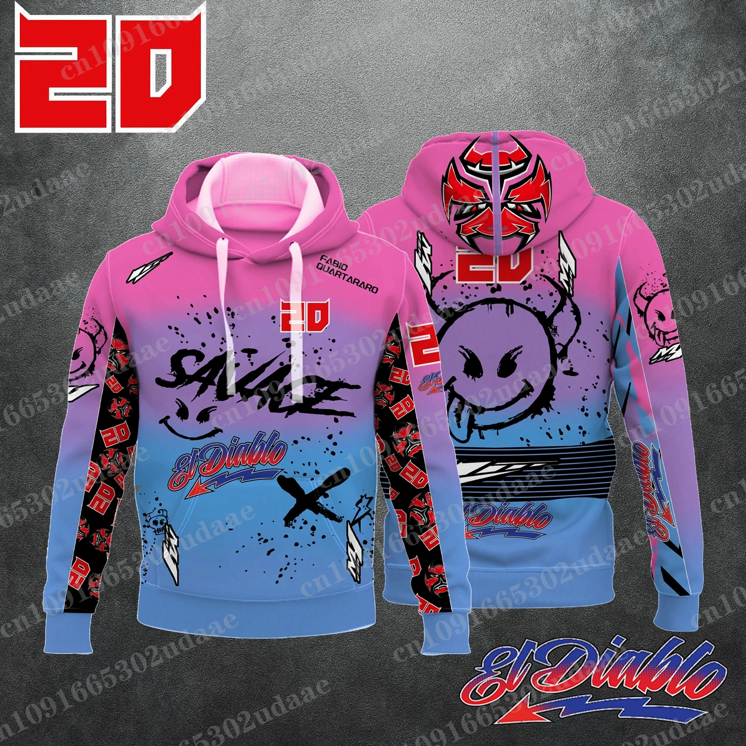 Fabio Quartararo 20 conductor equipo de carreras de motocicletas hombres cremallera Sudadera con capucha moda mujer sudadera otoño deporte niños chaqueta abrigo