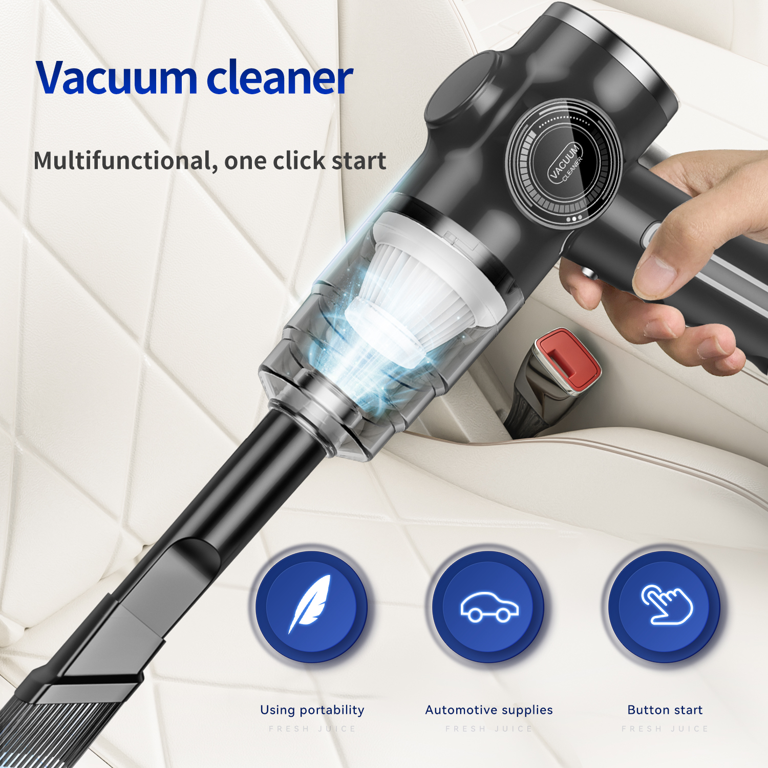 BELIBUY Mini Wireless Car Vacuum Cleaner Powerful Wireless Car Cleaner HandHeld Portable Carpet Vacuum Cleaner Cleaning Machine