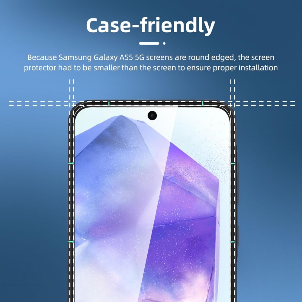 3 unidades HD Cristal templado para Samsung A17 A27 A37 A57 A16 A26 A36 A56 A55 A53 A54 A35 A25 A15 Protector de pantalla Samsung Galaxy S25 S24 Ultra Screen Protector Glass S24 FE S23 S22 S21 Plus