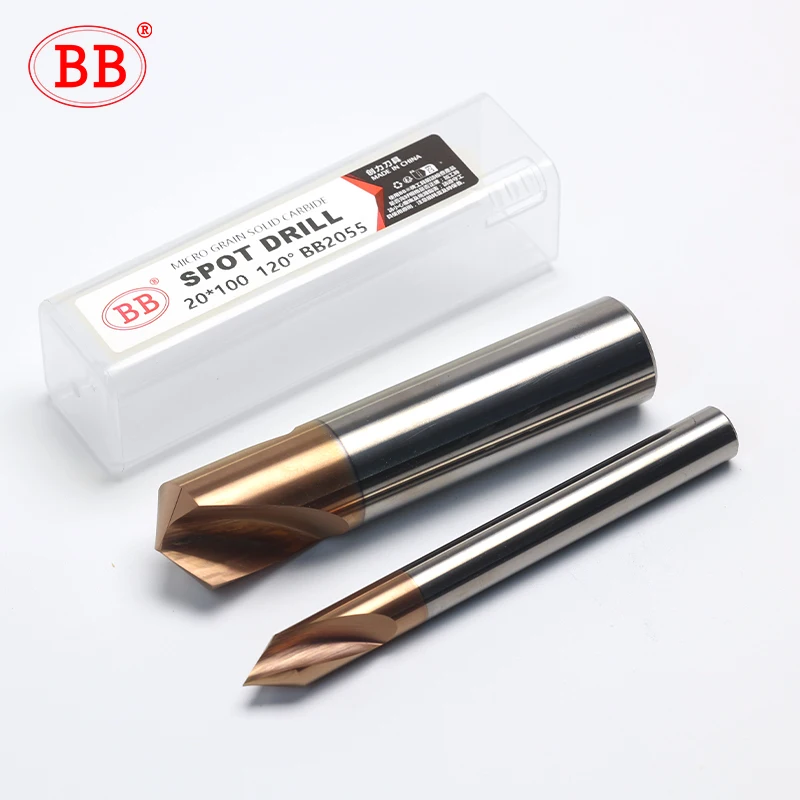 BB NC Điểm Mũi Khoan HSS Cacbua Còn Sơ Khai Trung Tâm Bit 60 90 120 Độ 1-20Mm Chamfer Vị Trí Chuẩn Bị hướng Dẫn Phi Công Lỗ Máy CNC Công Cụ