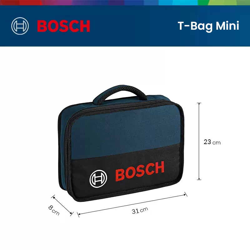 Bosch t-bag bolsa de ferramentas de lona instalação resistente ao desgaste eletricista portátil ferramenta de manutenção especial armazenamento kit de ferramentas saco