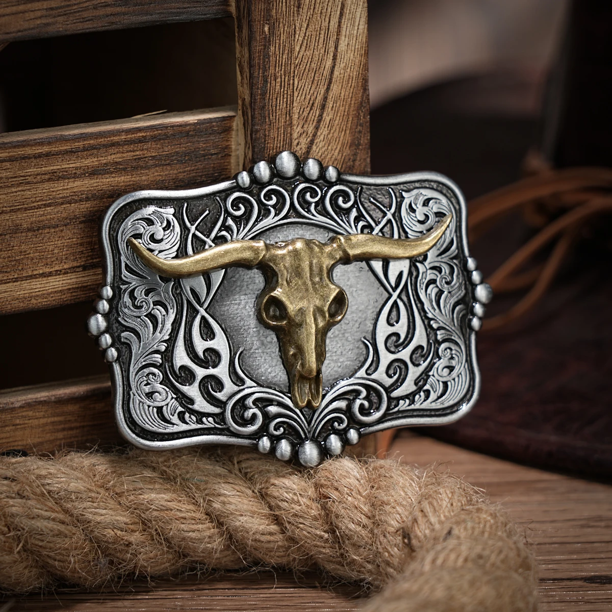 Fivela de cinto ocidental inicial vintage-cowboy rodeio prata grande fivela de cinto de caveira para homens e mulheres