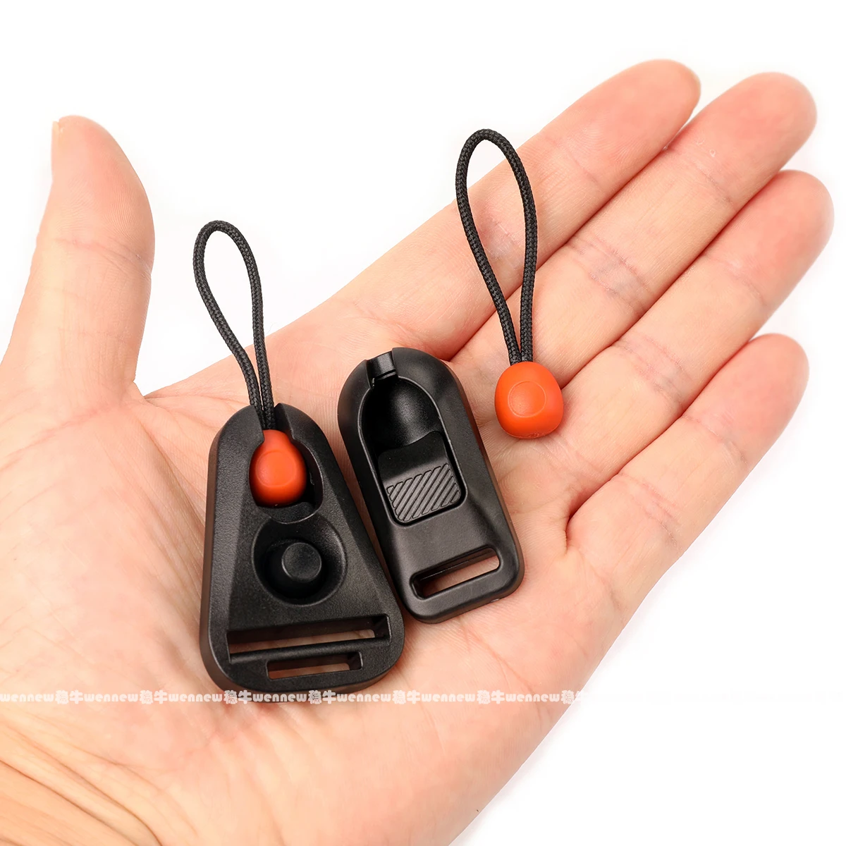 Conector de liberación rápida con adaptadores de Base para cámara, correa para hombro, cuello, muñeca, Sony, Canon, Nikon, Fujifilm, accesorios, 2 uds.