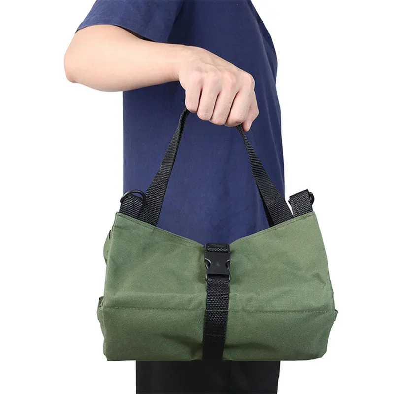 Borsa portaoggetti portatile in tessuto Oxford, kit di attrezzi per auto, motociclette, chiavi in tela, organizer per attrezzi, secchiello, cerniera appesa, campeggio