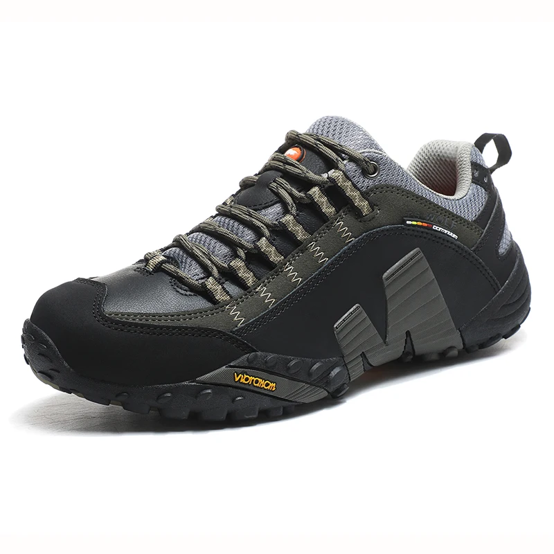 Outdoor Lover Trekkingschuhe Herren Wasserdichte Wanderschuhe Bergstiefel Echtes Leder Woodland Jagd Taktische Schuhe
