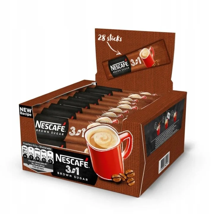 Nescafé 3in1 Brown Sugar Rozpuszczalny napój kawowy 16,5 g