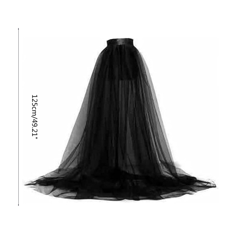 Vrouwen Tule Rokken Bruiloft Cocktail Prom Bandage Mesh Maxi Jurk Overrok Overlay Bruidsmode
