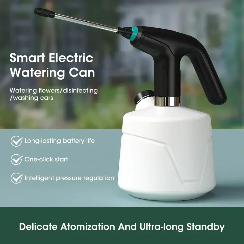 Pulverizador elétrico agrícola 2l, regador automático, recarregável por usb, pulverizador de pesticidas para jardim, desinfecção, enchimento