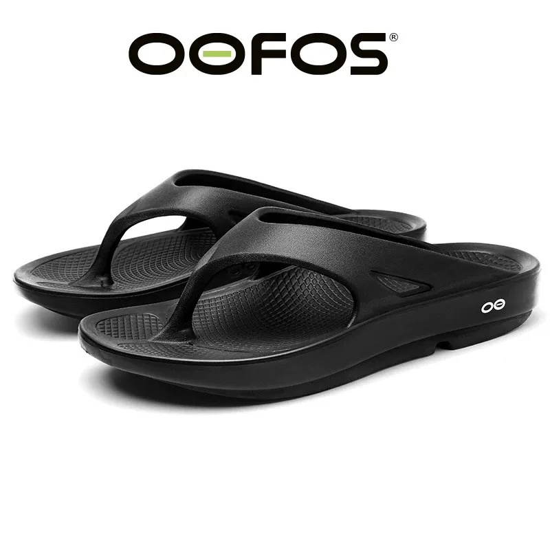 Sandalias originales OOFOS, zapatos de recuperación ligeros, zapatillas para hombres y mujeres, sandalias deslizantes de interior de fondo suave para el hogar, zapatos de playa ligeros