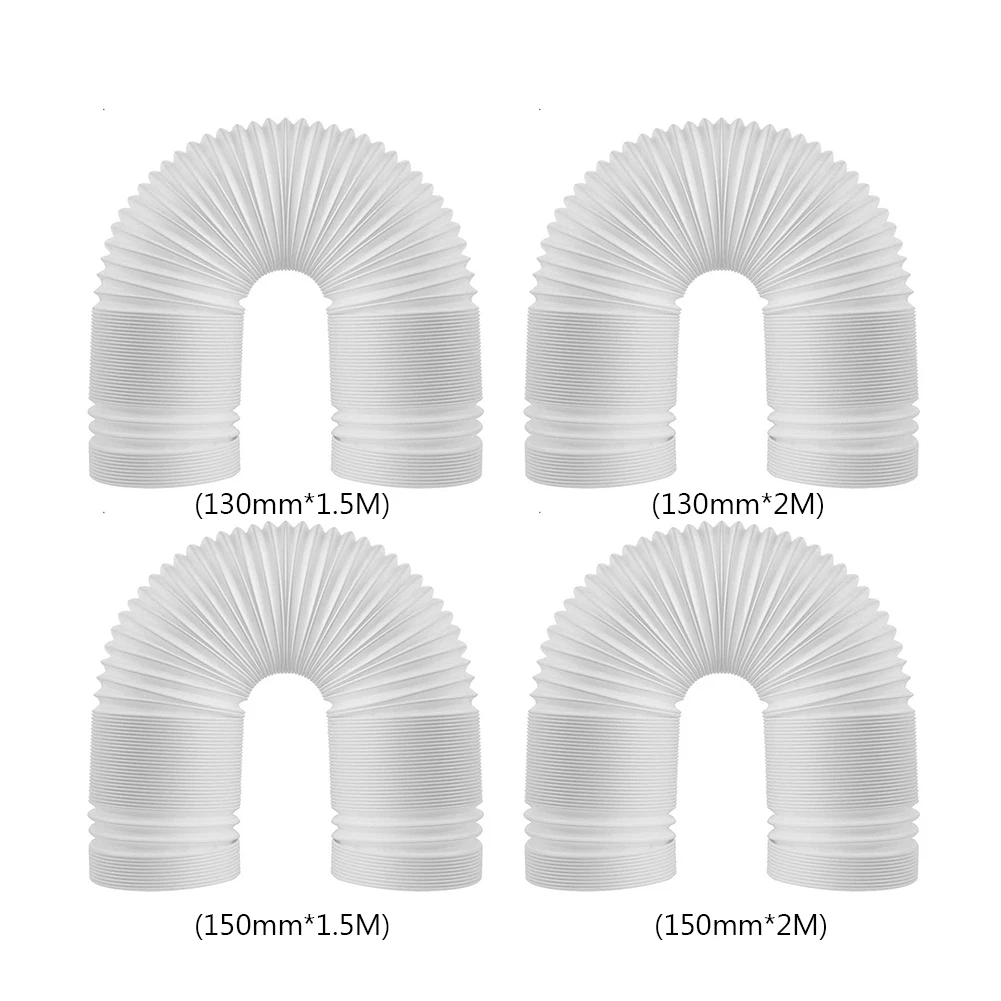 Tubo de extensão de duto universal, 130/150mm, ventilação de ar, mangueira, ar condicionado, acessórios de exaustão, sistema de ar, ventilação