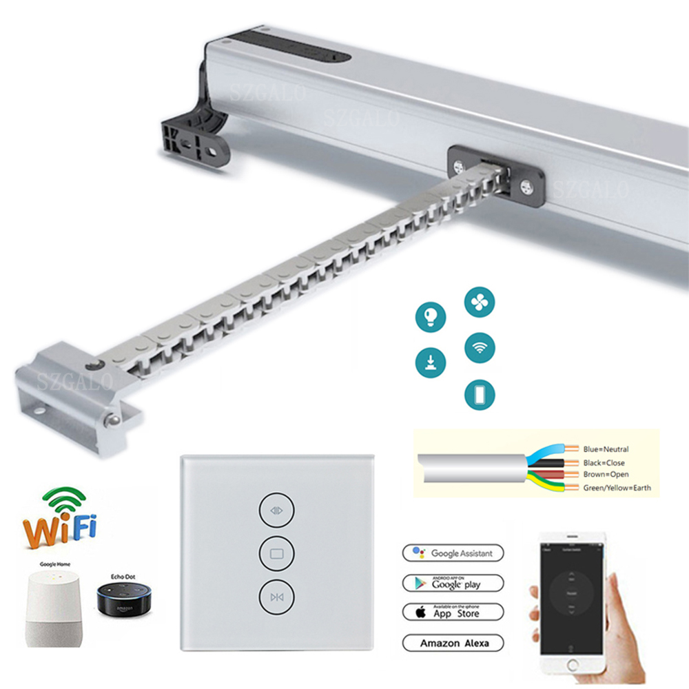 GALO Mới Nhất Có Thể Điều Chỉnh Chiều Dài 100 ~ 400Mm Dây Chuyền Tự Động Cửa Sổ Mở WiFi & Điều Khiển Từ Xa