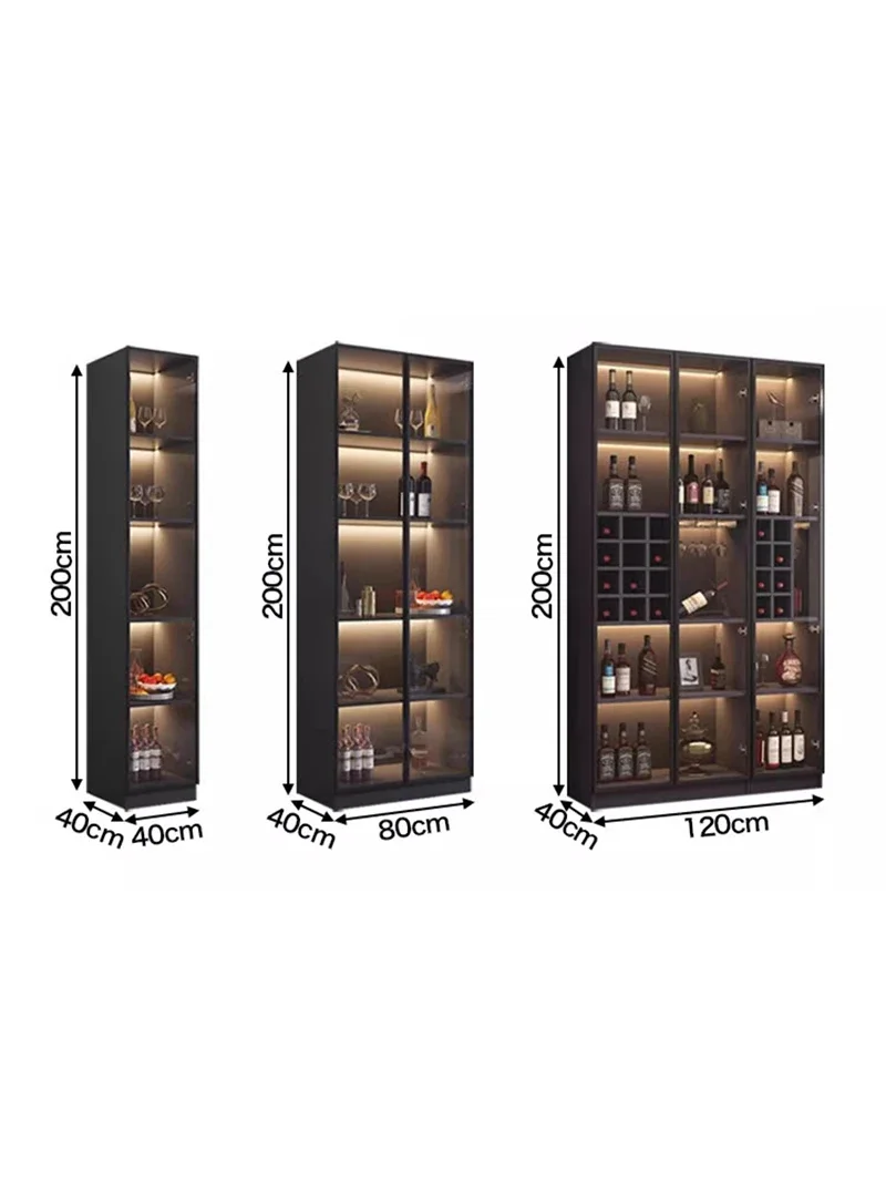 ตู้เครื่องดื่มแก้วไวน์ผนังเคลื่อนย้ายได้ Commercial Bar Cellar Farmhouse เหล้าเครื่องดื่ม CRAFT Organization Storage Rack คอลัมน์
