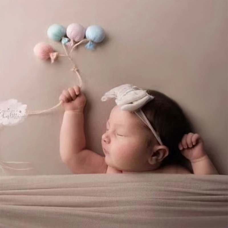 Accesorios de fotografía infantil, juego de globos para posar, accesorios de estudio fotográfico para recién nacidos, decoración de fotos para fiesta de Baby Shower