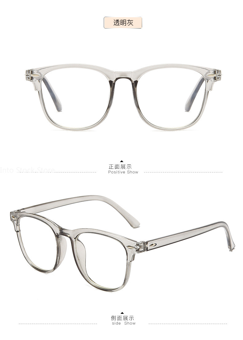 Transparent Computer Glasses Frame Women Men Anti Blue Light Round Eyewear Blocking Glasses Optical Spectacle Eyeglass