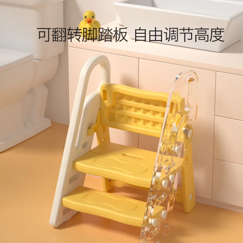 Escada de lavagem das mãos do bebê dobrável escadas das crianças passos pedal de lavagem de rosto pedal de aumento infantil mesa de lavagem pisando sto
