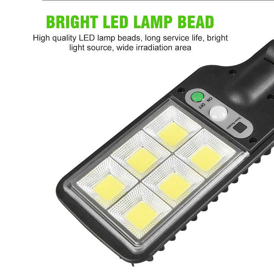 72COB Solar Outdoor Led Courtyard Wall Lamp Human Body Induction Garden Terrace Garage Door Street Lamp