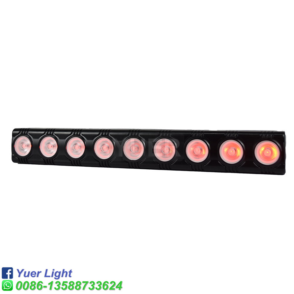 YUER NEUE 9X12W Fernbedienung LED Bar Licht/disco licht RGBW 4in1 Par DMX512 LED waschen licht Musik Party bühne DJ Ausrüstung Bar
