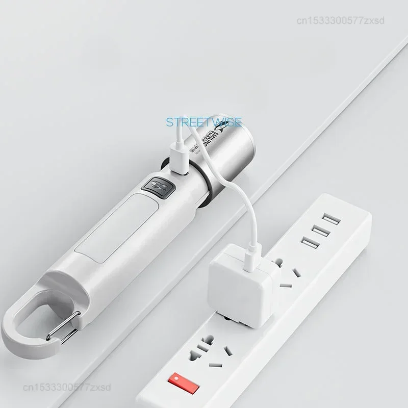 Xiaomi-linterna de luces fuertes para exteriores, linterna de emergencia para acampar, hogar, alto brillo, multifuncional, recargable con luz lateral